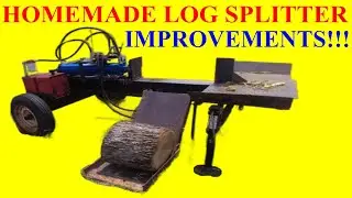 homemade log splitter is finished