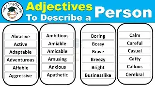100+ Adjectives to Describe Personality & Character | Character Traits & Personality Traits