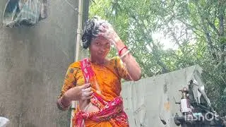 Indian house wife hair wash video #daily @ayanikavlogs5055