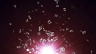 Flying Music Notes Animation Background Loop