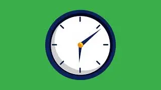 Wall clock animation | Green screen | Copyright free