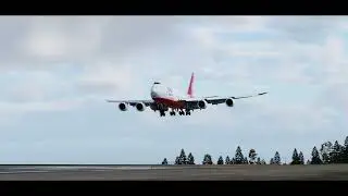 X-Plane 12, Two landing videos / keyboard and mouse yoke.