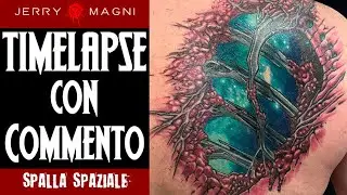 Spalla Spaziale - Realizzazione Disegno Tatuaggio Biomeccanico con Commento