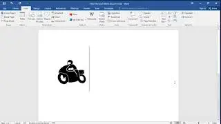 How to insert motorcycle symbol in word