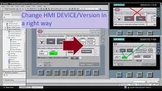 TIA Portal: Change HMI Device/ Version