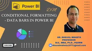 53. Conditional Formatting – Data Bars in Power BI