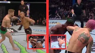 Mirrored Mastery: UFC's Unbelievably Similar Knockouts in Parallel!