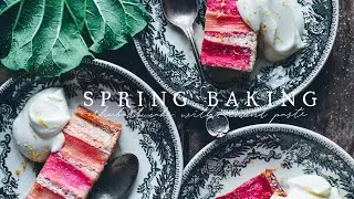 Enjoying the small things  - Cherry Blossoms, Baking a Rhubarb Cake and a Lemon Cake