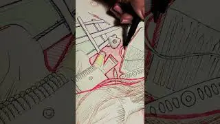 Рисуем автопортрет линерами от rumkovnaaa(youtube)