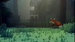 Fox in the forest | Teaser for Blender 2.8 Minecraft animation tutorials