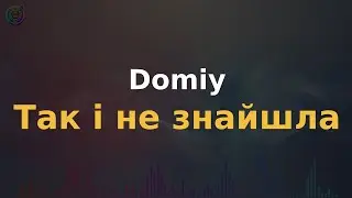 Domiy - Так і не знайшла | Караоке | Мінус