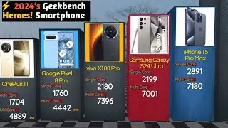 Smartphone Geekbench Scores Ranking|🔝 Single & Multi-Core Geekbench Leaders Smartphone 2024!