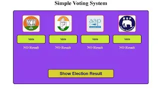 Simple voting system project using html css  javascript in Hindi | with code | all programming hindi