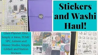 Stickers and Washi Haul!