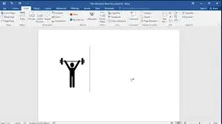 How to insert Weightlifting or Weightlifter symbol in word