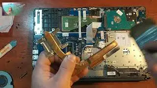 HP 250 G7 How to disassemble and reassemble laptop. Cleaning the notebook from dust.