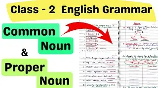Class 2 English Grammar| Noun worksheet| Common and Proper Noun | Grade 2 English Worksheet| Class 2