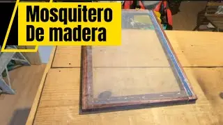Wooden mosquito net. Easy, economical, and quick to make.