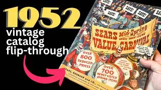 1952 VINTAGE CATALOG FLIP-THROUGH! Sears Roebuck & Co