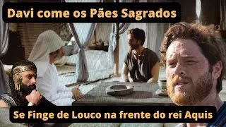Davi se faz de Louco na Frente do Rei Aquis - Novela Reis ‐