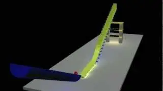 3ds MAX MassFX demo (ball, dominos, structure) [Computer Animation]