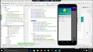 how to set navigation drawer activity  in android studio?navigation drawer in android studio?