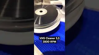 VHS Cleaner 5.5 - second pass to polish the tape #8mm #machine #vhs