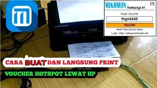 HOW TO PRINT AND PRINT MICROTIK WIFI VOUCHER THROUGH HP version @anton information