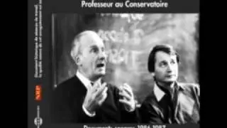 Michel Bouquet Professeur au Conservatoire : L'art de l'acteur