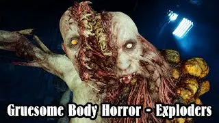 Gruesome Body Horror - Exploder Necromorphs - Dead Space (2023 Remake)