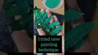 i never tried this painting technique before! #shorts #acrylic #art
