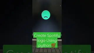 Draw Spotify logo using python📵💯#coding#pythongraphics#programming#youtubeindia#youtubeshorts#shorts