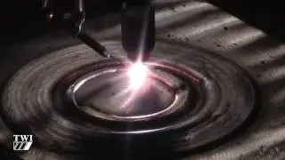 Hot wire TIG cladding process at TWI
