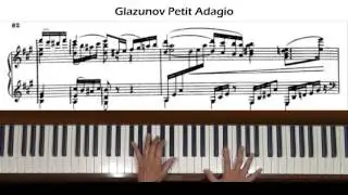 Glazunov Petit Adagio (The Seasons Op. 67) Piano Tutorial