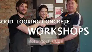 2-days workshop on decorative concrete production overview//Alexandra and Dmitry from Yakutsk