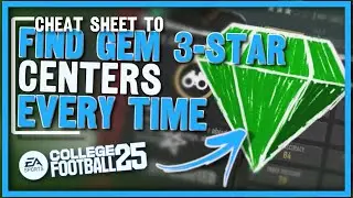 Cheat Sheet to Find 3-Star Gem Cs in College Football 25
