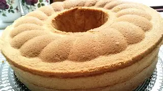 كيكة النشى كيكه بدون طحين بدون تكاليف اسفنجيه خفيفه مثل القطن