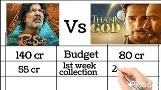 Ram Setu and Thank God comparison and Total Box Office Collection // Day 8