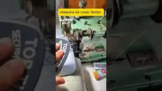 Maquina de coser overlock festón. #shorts