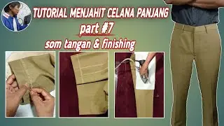 -sewing mens trousers tutorial part 7