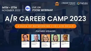 A/R Career Camp 2023 | 14th-17th November 2023 | The Biggest Virtual A/R Bootcamp | REGISTER NOW ⏰