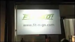 Проекция на стекло, видеовитрина Fit-n-Go