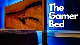 Building a LED Backlit Live Edge Headboard Bed