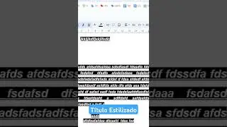 GOOGLE DOCS - TÍTULO ESTILIZADO