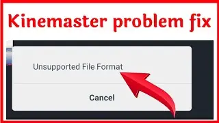 Kinemaster Unsupported File Format Solution | How To Solve Unsupported File Format in Kinemaster
