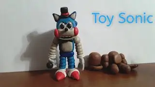 Лепка персонажа Toy Sonic из Fnas 2
