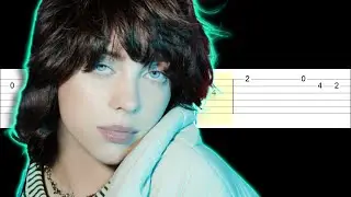Hotline Bling Billie Eilish cover Instrumental Looped (Easy SLOW Guitar Tabs Tutorial)