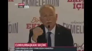 Ekmeleddin İhsanoğlu Başbakan Erdoğan'a Yanıt ''Ben Çarkçı değilim Benim Gemilerim Yok''