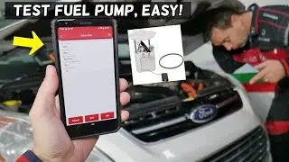 HOW TO TEST FUEL PUMP ON FORD FOCUS FUSION FIESTA F150 ESCAPE EDGE EXPLORER MONDEO