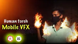 Superhero Human torch fire VFX editing tutorial in kinemaster in hindi | Mobile VFX Editing | capcut
